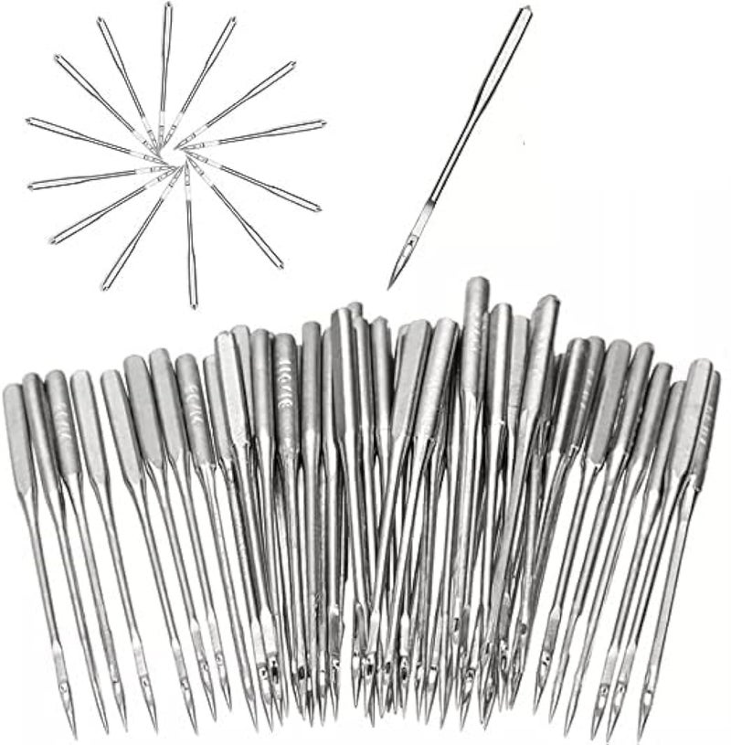Set of 50 Pcs Sewing Machine Needles Size 14 and 16