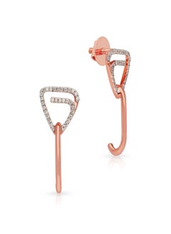Malabar Gold and Diamonds 18k 750 Purity Mine Diamond Earring MZOZOU058ER5  - Image 1
