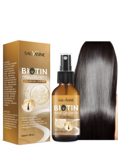 SAUVASINE Biotin Hair Growth Premium Serum, Hair Thickening Serum with Castor Oil, Ginger Root Extract, Volumizing Hair Thickening Serum for Hair Growth, Reduces Hair Loss 30ml  - Image 1