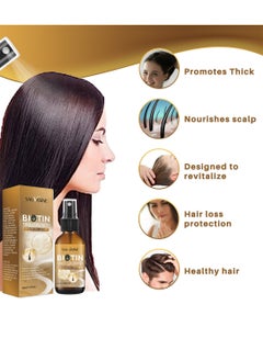 SAUVASINE Biotin Hair Growth Premium Serum, Hair Thickening Serum with Castor Oil, Ginger Root Extract, Volumizing Hair Thickening Serum for Hair Growth, Reduces Hair Loss 30ml  - Image 4