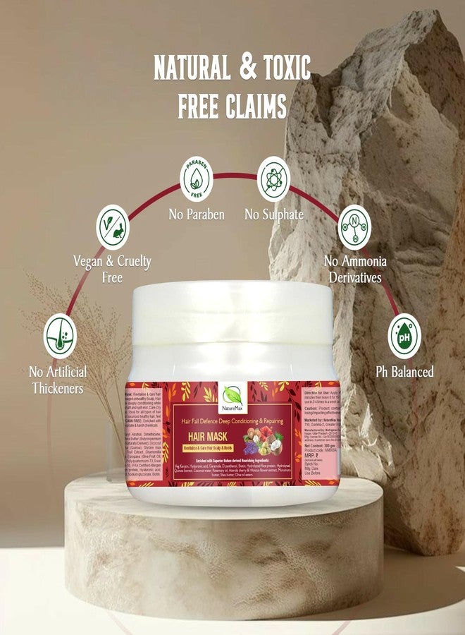 NATUREMAX قناع ناتشر ماكس المضاد لتساقط الشعر مع إكليل الجبل وزهرة الكركديه - 300 مل | تحكم في تساقط الشعر 10 أضعاف مع أفضل 10 مكونات فعالة للشعر | إصلاح فروة الرأس مع الكيتين والبيوتين والسيراميد للشعر الجاف والتالف والمجعد | حمض الهيالورونيك يتحكم في فقدان الرطوبة لمدة تصل إلى 72 ساعة ويمنح الشعر نعومة حريرية | خالٍ من الكبريتات والبارابين والسموم | تم اختباره من قبل أطباء الجلدية - Image 5