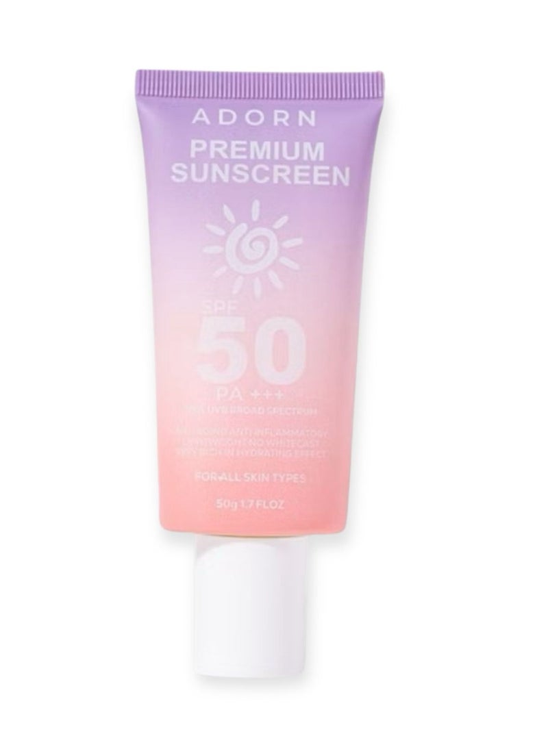 Premium sunscreen spf 50