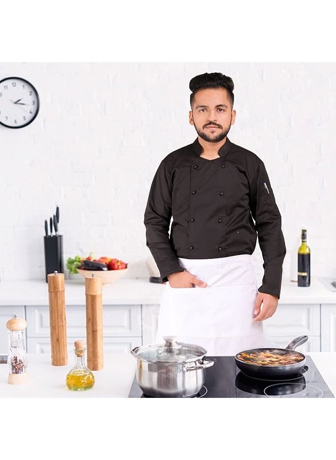 YANEK YANEK Kitchen Waist Apron | Unisex Chef Kitchen Adjustable Short Apron with Pockets | For Home, Restaurant, Cafe  - Image 5