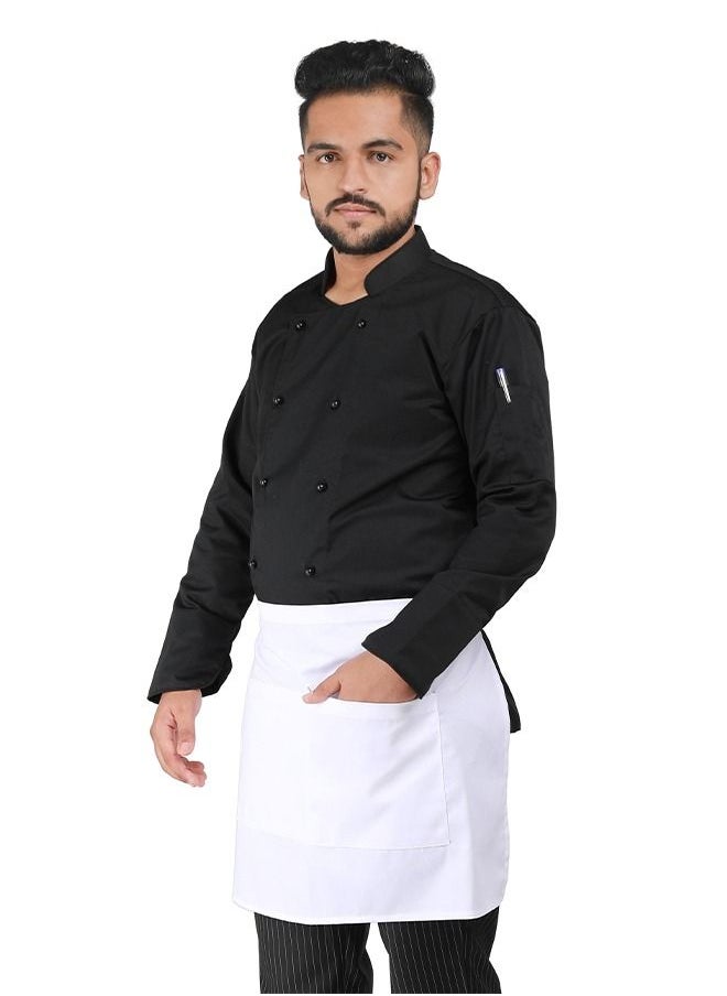 YANEK YANEK Kitchen Waist Apron | Unisex Chef Kitchen Adjustable Short Apron with Pockets | For Home, Restaurant, Cafe  - Image 2