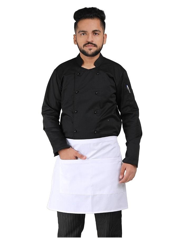 YANEK YANEK Kitchen Waist Apron | Unisex Chef Kitchen Adjustable Short Apron with Pockets | For Home, Restaurant, Cafe  - Image 1