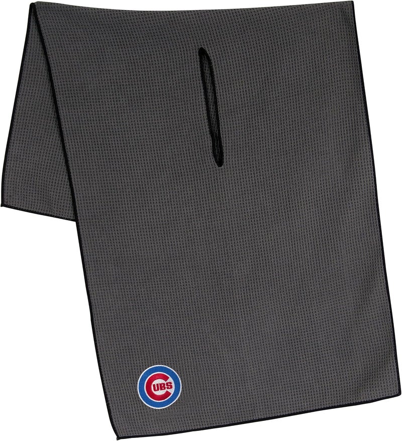 Team Effort MLB 19" x 41" Grey Microfiber Towel with 8" Center Slit - Image 1