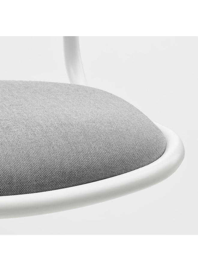 Green Tiger Children's desk chair, white/Vissle light grey - Image 4