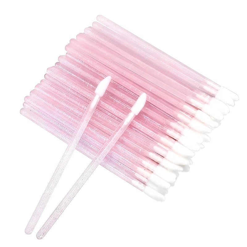 Makeup Brushes - 50 Disposable Lip Applicator Wands for Lipstick and Gloss Application - Image 1