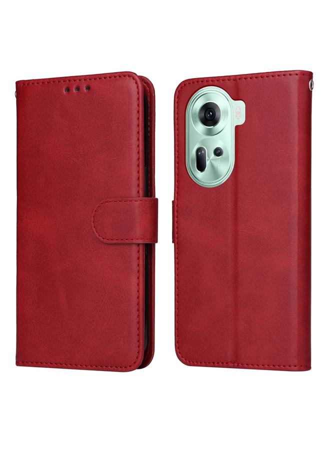 S-TOP Case For OPPO Reno11 5G Global Classic Calf Texture Flip Leather Phone Case - Image 1