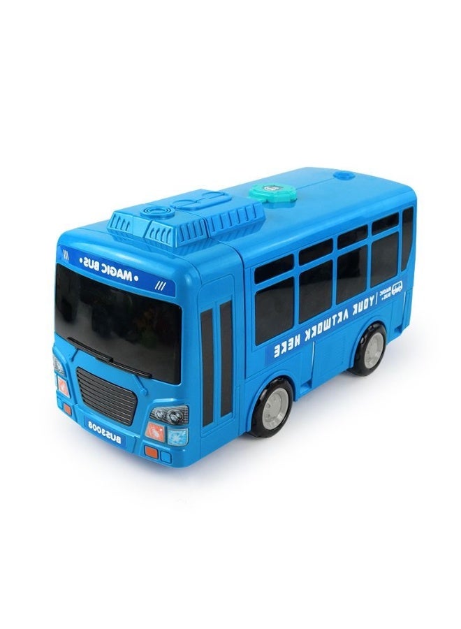 School Bus Toy with Sound and Light Simulation Steering Wheel Gear Toy Musical School Bus Toy for Toddler, Educational Bus Driving Toy Multifunction Preschool Gift Children Boy Girl Toy  - Image 5
