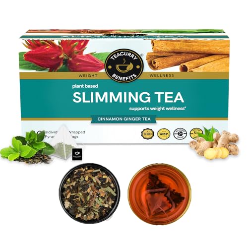 TEACURRY Slimming Tea For Weight Management (30 Tea Bags, 1 Month Pack) - Manage Over All Weight | Get Slimmer And Toned Body Shape | For Men And Women, Ginger, 60 Gram - Image 1