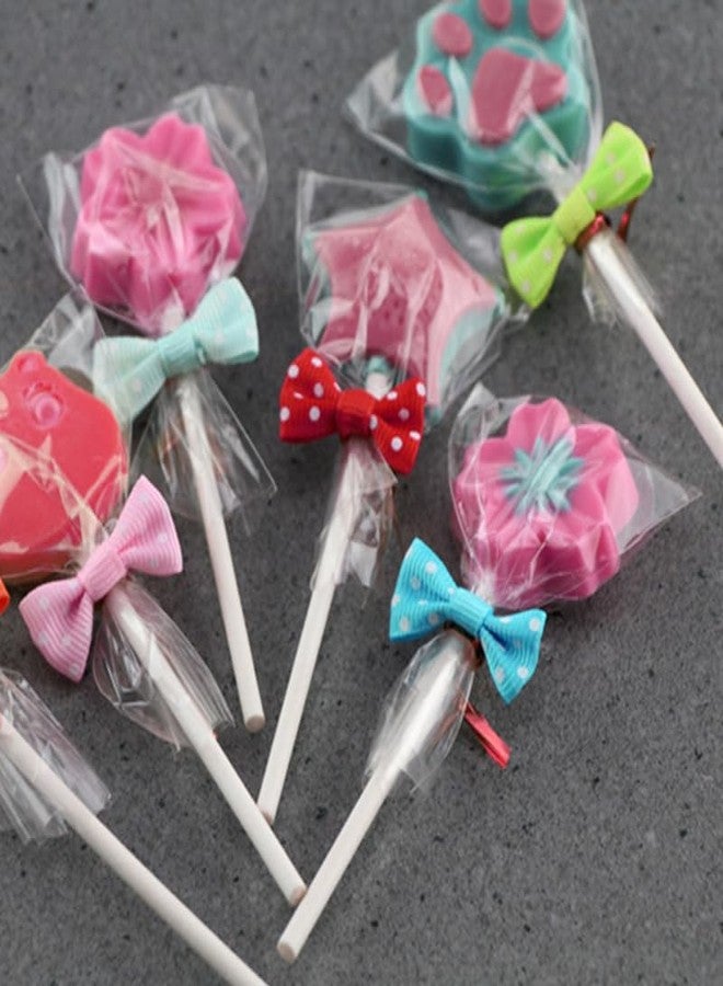 Dodxiaobeul 200 Set 6 Inch Cake Pop Sticks and Cake Pop Bags with Ties, Set Including Lolipop Sticks,Cellophane Candy Bags and Color Twist Ties,For Wedding Party Birthday CandiesLollipops Gift - Image 5