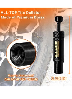 AllTopBargains Adjustable Auto-Stop Tire Deflator Valve Kit (10-30 PSI), Screw-on Tire Air Down Tool for Off-road 4x4 Vehicles, Compatible with Jeep, Car, Motorcycle and Truck  - Image 4