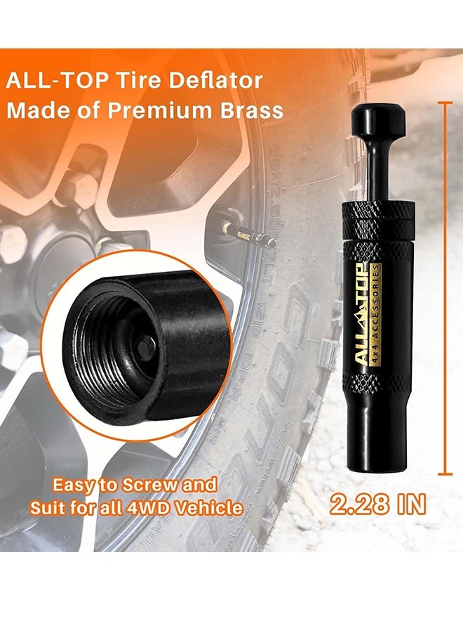 AllTopBargains Adjustable Auto-Stop Tire Deflator Valve Kit (10-30 PSI), Screw-on Tire Air Down Tool for Off-road 4x4 Vehicles, Compatible with Jeep, Car, Motorcycle and Truck  - Image 4