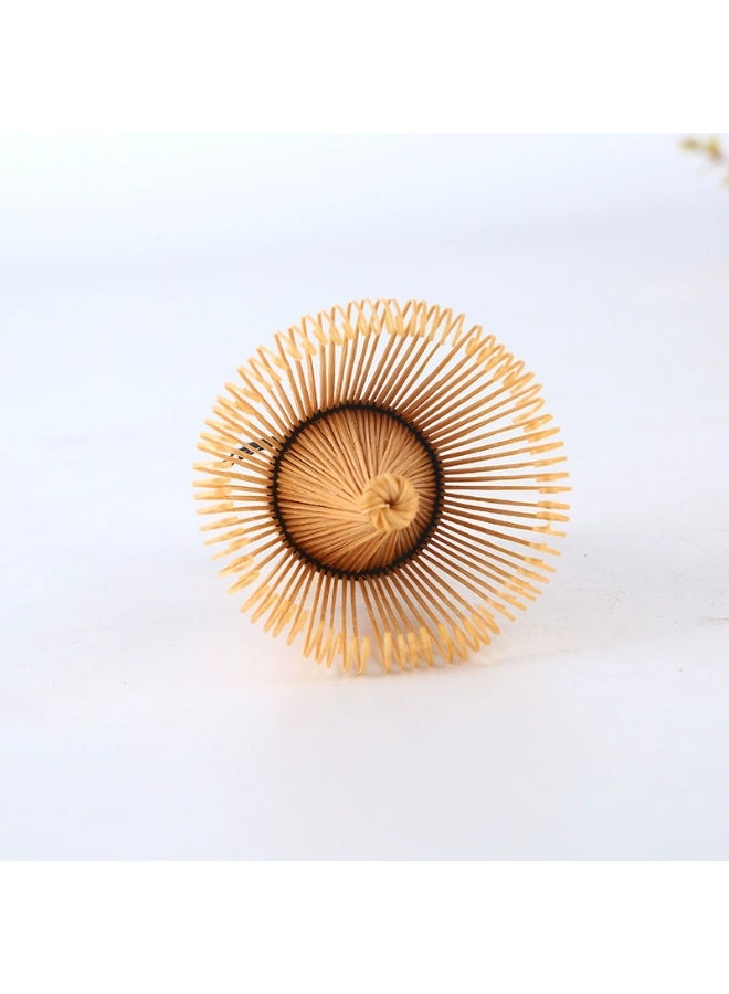 خفاقة شاي الخيزران، خفاقة ماتشا ذات 100 سن، مناسبة لخلط مسحوق الماتشا، معبأة بشكل فردي. - Image 2