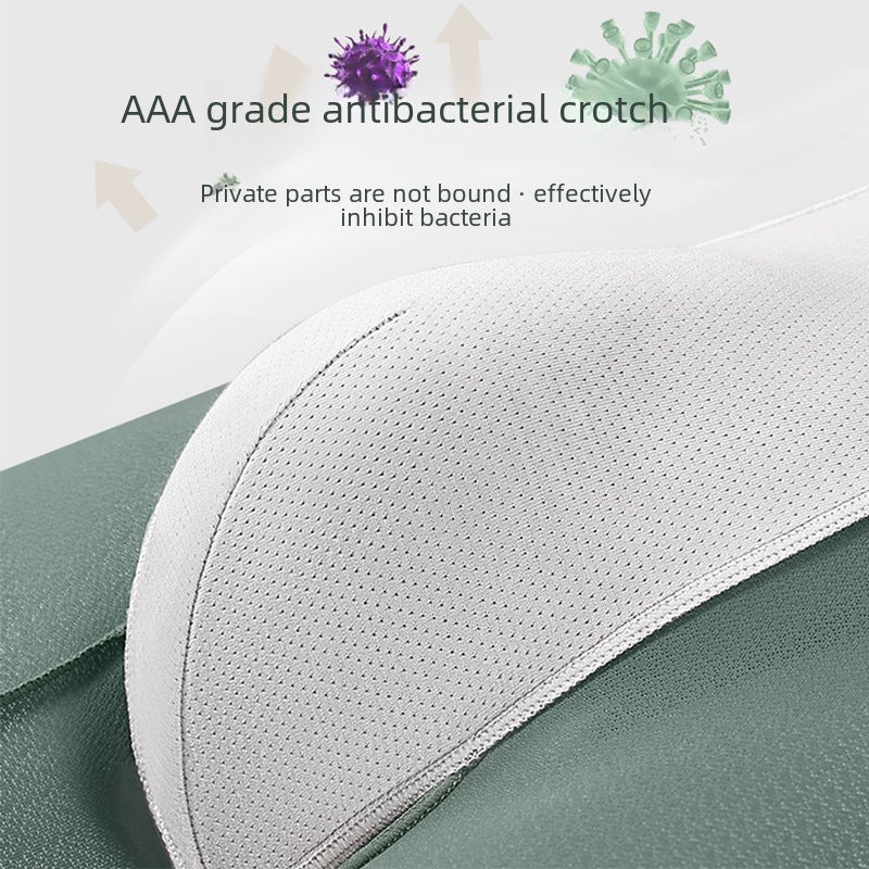 Summer new mens ice silk underwear wholesale thin breathable mid-waist boxers antibacterial Seamless boxers for men Modern Gray