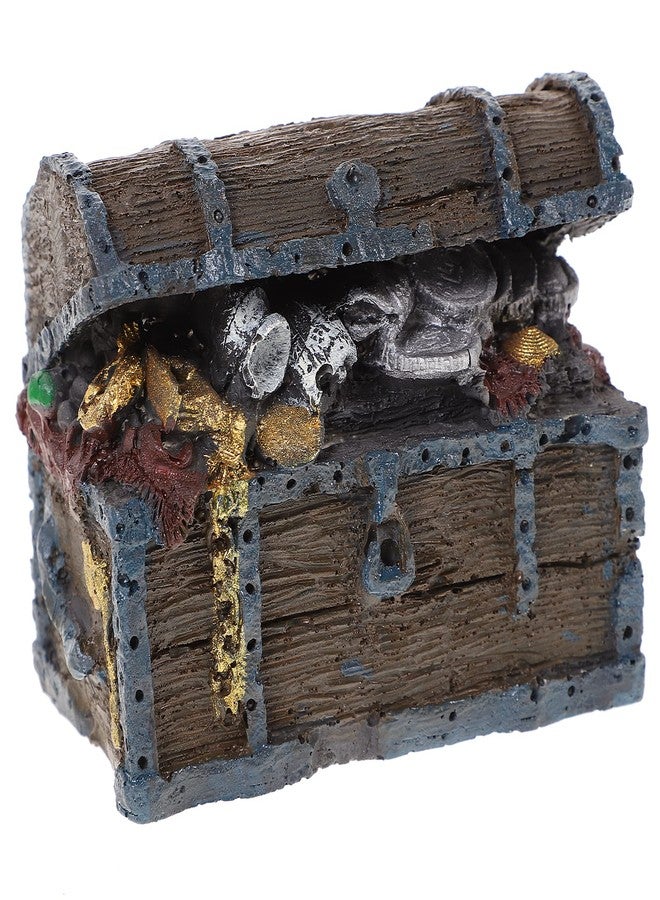 balacoo Aquarium Ornament, Simulation Treasure Chest Fish Tank Decoration Resin Hide Castle Ornament Underwater Landscape Decor - Image 1