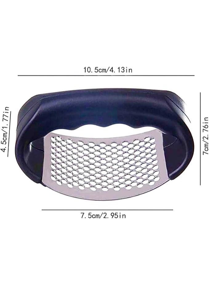 هراسة ثوم معدنية بيد بلاستيك مريحة – لتسهيل هرس الثوم بسرعة وسهولة - Image 3