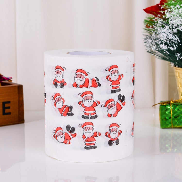 Printing Toilet Paper Color Printing Roll Paper Creative Christmas Roll Paper Printing Advertising Logo Toilet Paper - Image 5