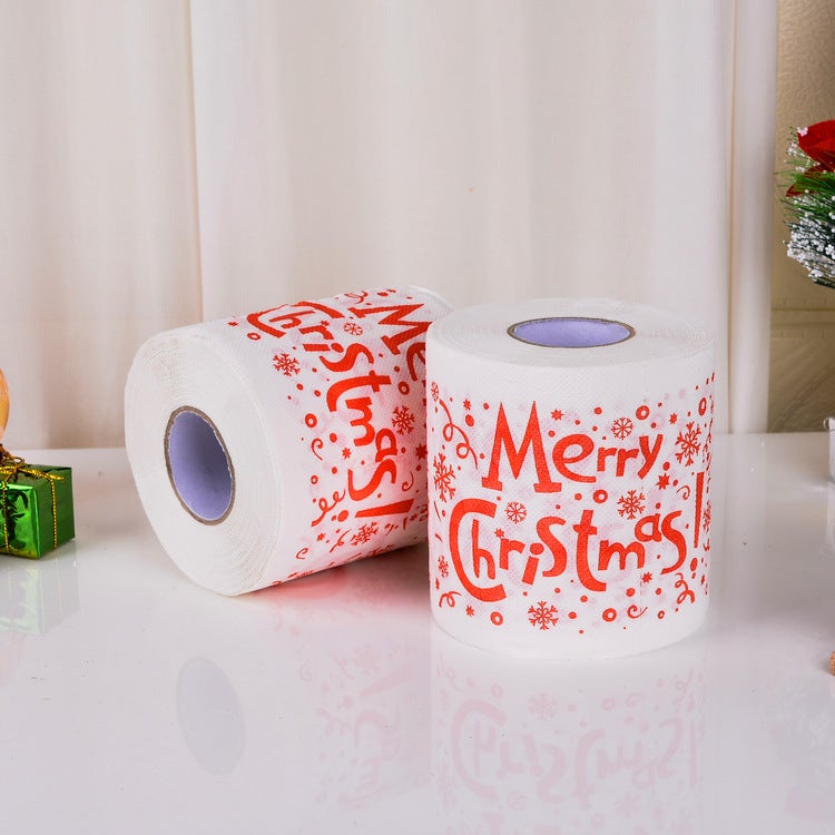Printing Toilet Paper Color Printing Roll Paper Creative Christmas Roll Paper Printing Advertising Logo Toilet Paper - Image 4