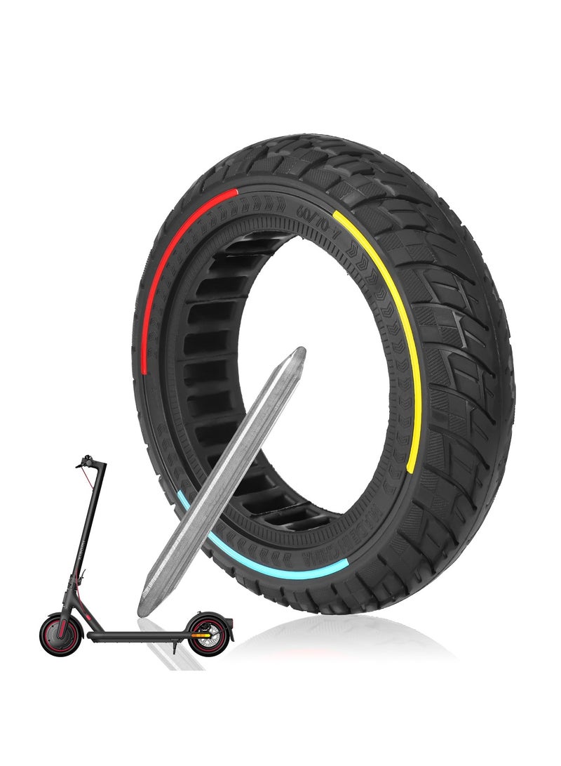 60 / 70-7 الإطارات الصلبة سكوتر المطاط الإطارات الأمامية والخلفية استبدال العجلات ل Xiaomi 4 Pro / Pro Max