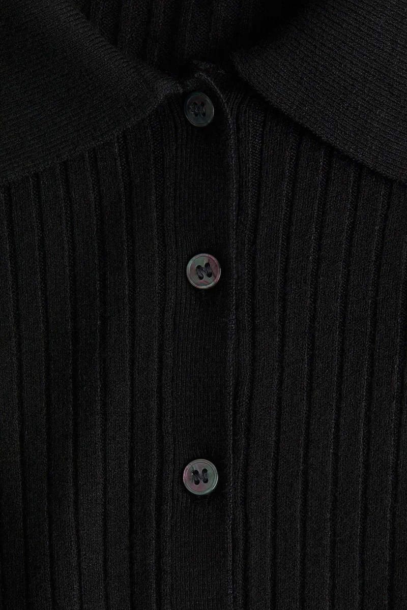 H&M Rib-knit collared dress