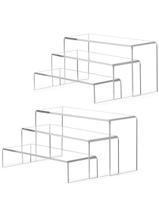 6 pcs Clear Acrylic Showcase Display Risers Dessert and Cupcake Stand Risers for party event shoe Riser Display Organizer Cosmetics Display Riser - pzsku/ZB0D169382FD7269BFDC2Z/45/_/1703284760/82f8103d-b502-4351-93af-963eec3e76fd