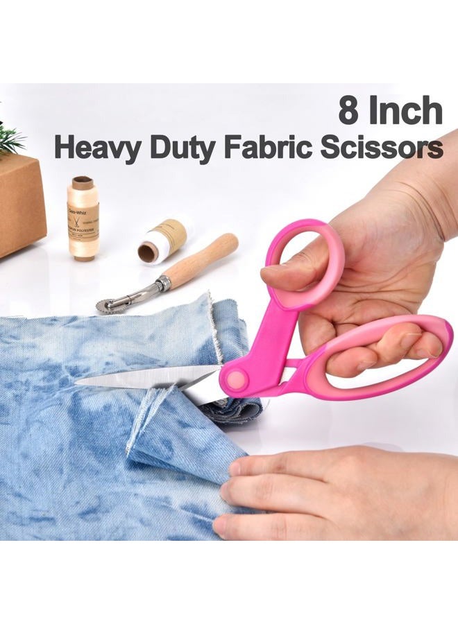 Zicolu Premium Sewing Scissors Bundle: Heavy Duty Fabric, Detail Embroidery & Small Selvedge Scissors, Thread Snips for Tailoring, Dressmaking, Quilting & Arts&Crafts - Image 2