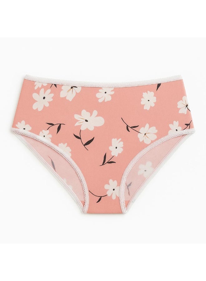 Floral Bloom High-Waisted Briefs – 2 Colors