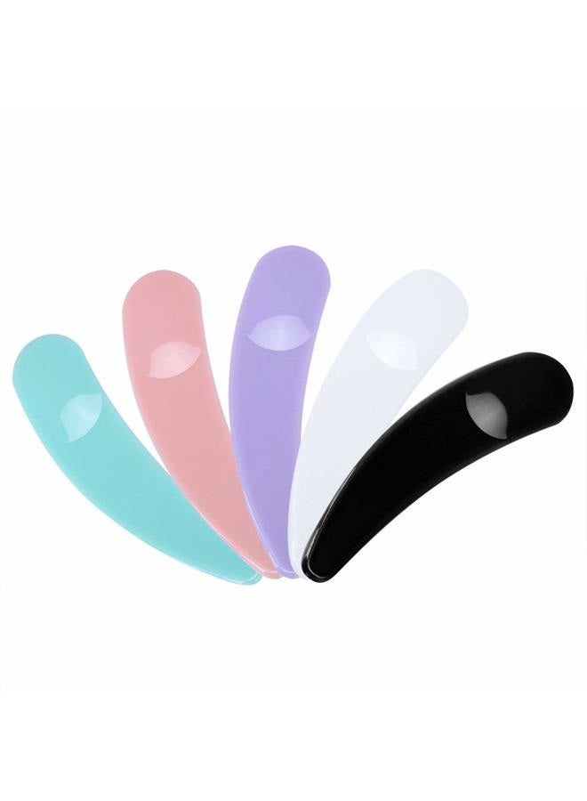 BTYMS Disposable Mini Cosmetic Spatula, Facial Cream Mask Spoon, Small Makeup Scoop for Mixing and Sampling, Pack of 100 (Multi-color) - Image 2
