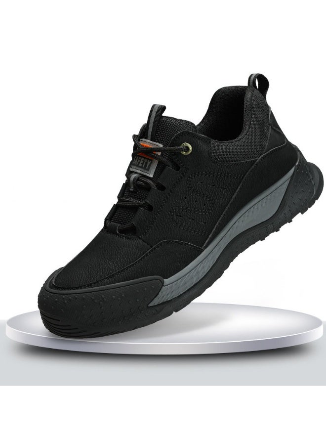 NIBEMINENT Men's Fashion Steel Toe Work Shoes - Breathable Safety Sneakers, Summer Lightweight Security Boots, Designer Protective Footwear - Image 1