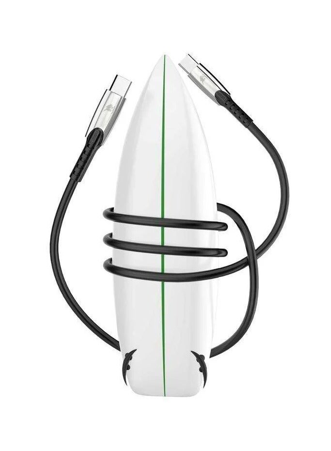 Spark Berry Type C - PD cable, cable, 1.2 m, 5 amps (black and white) - Image 2