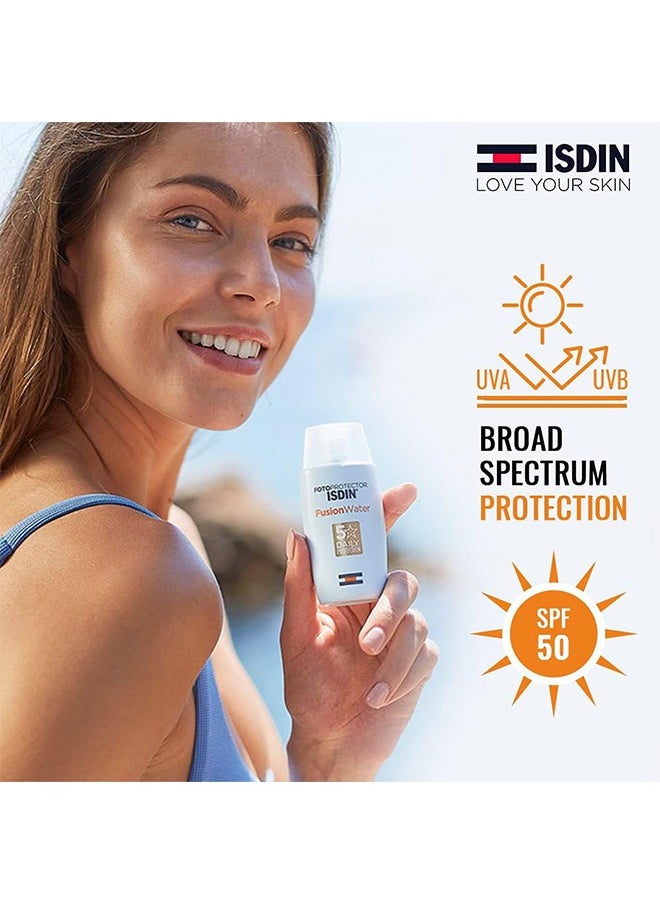 ISDIN Fotoprotector Fusion Water SPF50 Clear 50ml  - Image 2