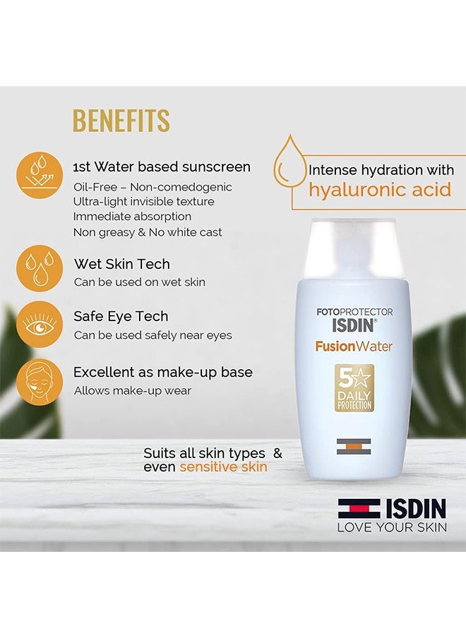 ISDIN Fotoprotector Fusion Water SPF50 Clear 50ml  - Image 3