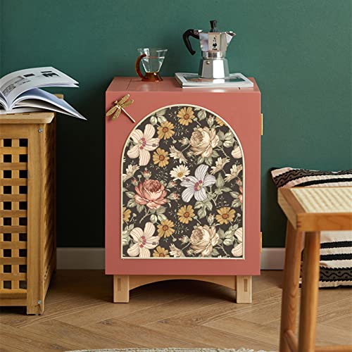 Blooming Wall Multicolor Peony Daisy Peel and Stick Wallpaper Removable Self Adhesive Wall Mural Wall Decor, 14.5 Square Ft/Roll - Image 5