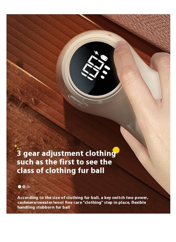 UChic - Portable Fabric Shaver, Lint Remover Rechargeable Sweater Defuzzer, Digital Display - Image 1