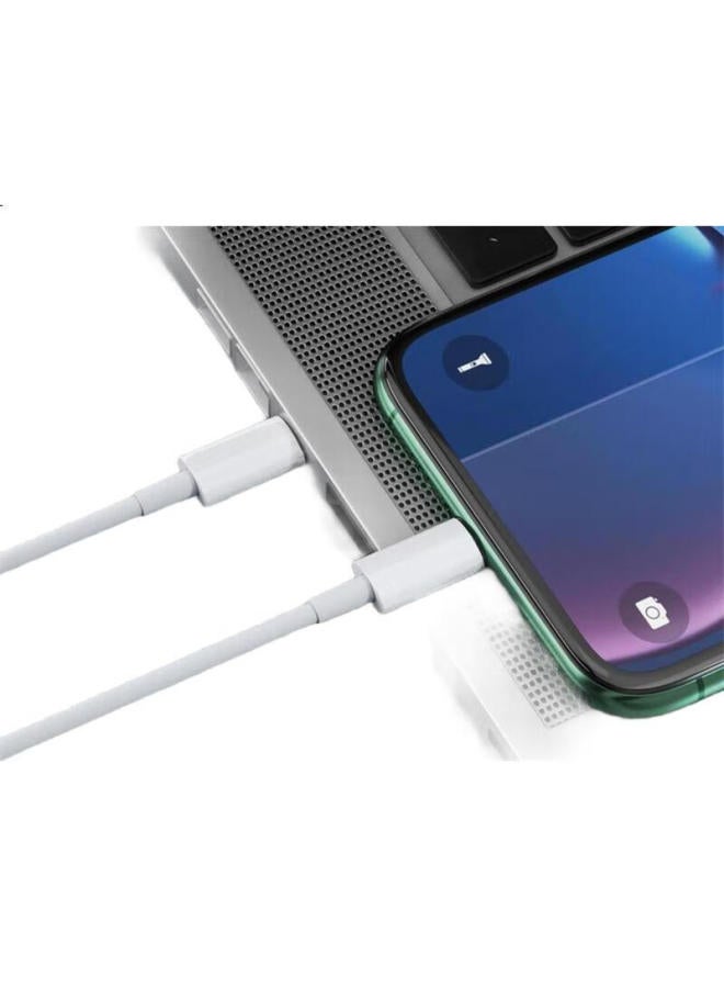 Lenvog Lanwo Harbor Iphone 16/15 Data Cable Pd60W Fast Charging Cable C To C Charging Cable Universal For Apple Ipad/Macbook Huawei Xiaomi Phones 1.5M White - Image 1