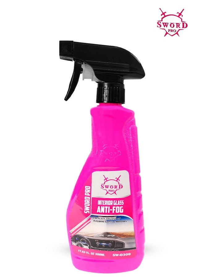 Sword Pro - Sword Pro Interior Glass Anti-Fog 500ml - Prevents Fogging for Clear Vision SW-0309 - Image 1