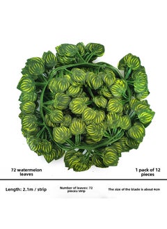 Generic Artificial Ivy Vines Green Leaf Decor 72 watermelon leaves 1 pack (12) 
