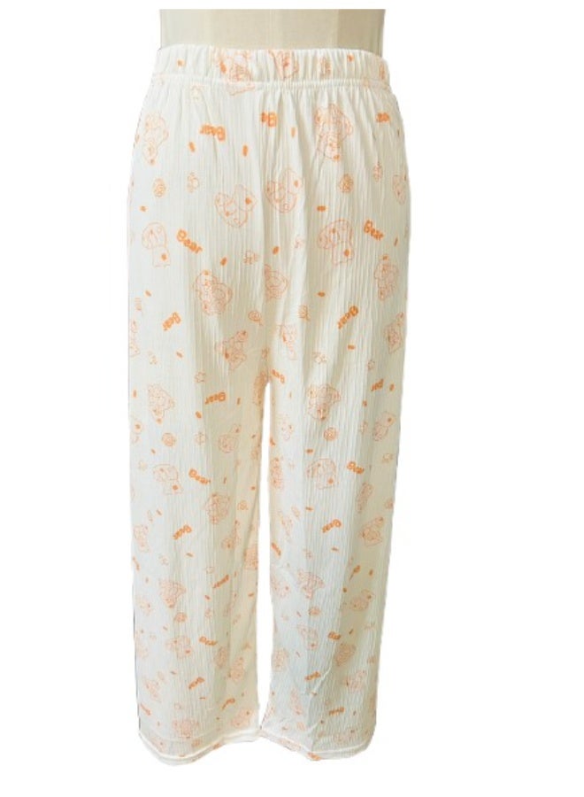 Set of New Spring Women's Printed Pajamas with Long Sleeve and Pants - Image 3