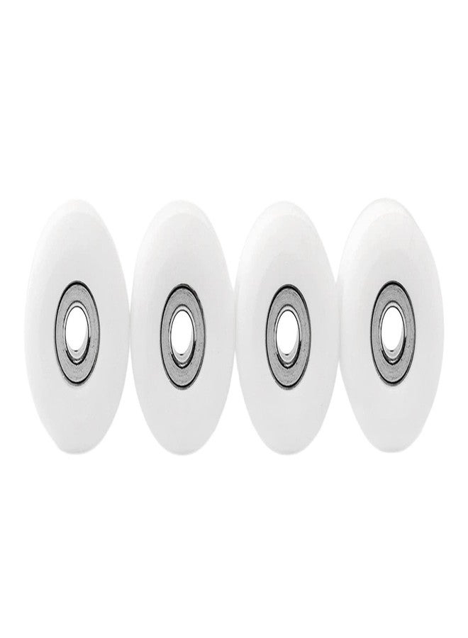 Teak Tuning Apex 71D Urethane Fingerboard Wheels, New Street Shape, 7.7mm Diameter, Ultra Spin Bearings - Made in The USA - White Snow Colorway - Image 3