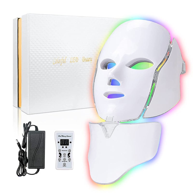 Generic Upgraded Red Blue Light Photon Skin Rejuvenation Facial Mask White