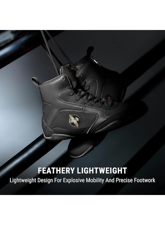 Hayabusa HAYABUSA PRO BOXING SHOES BLACK - Image 3