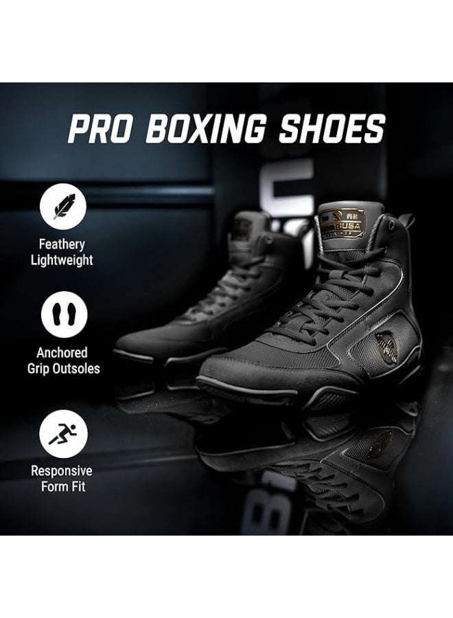 Hayabusa HAYABUSA PRO BOXING SHOES BLACK - Image 2