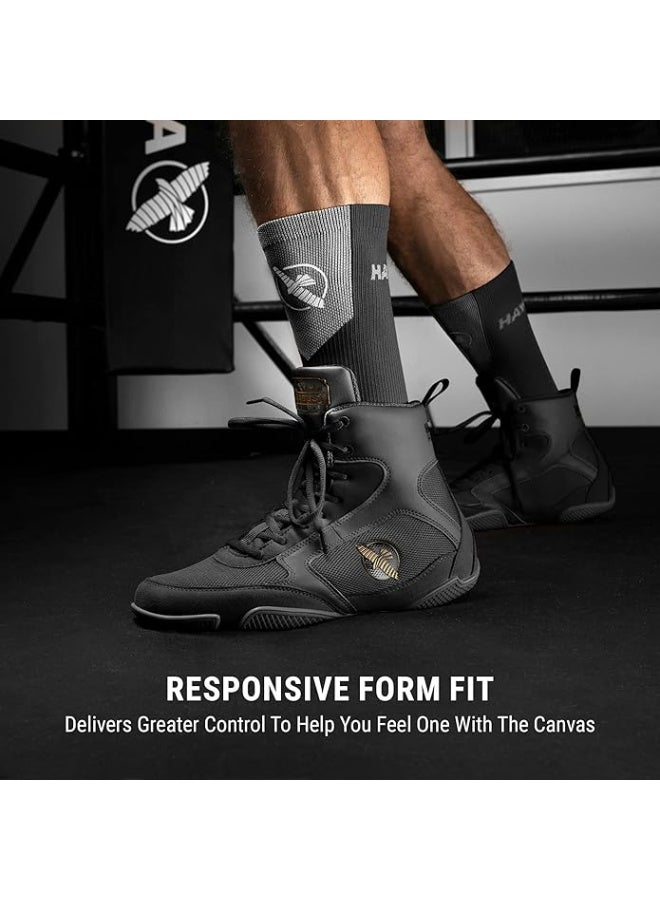 Hayabusa HAYABUSA PRO BOXING SHOES BLACK - Image 5