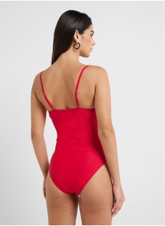 ELLA Swimsuit With Floral On Straps & Beach Sarong  - Image 2