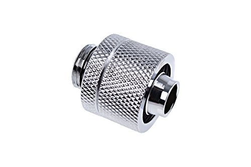 Alphacool Eiszapfen G1/4" to 10mm ID, 16mm OD Compression Fitting for Soft Tubing, Chrome, 6-pack - Image 2
