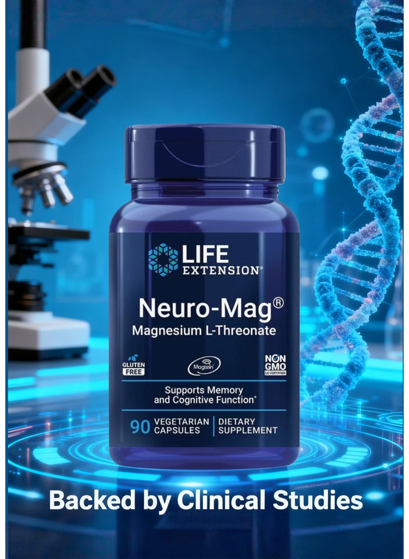 Life Extension NeuroMag Magnesium L-Threonate Supplement - Brain, Memory, Focus and Cognitive Function Enhancer Support - Dietary Magnesium for Mental Clarity - Image 4
