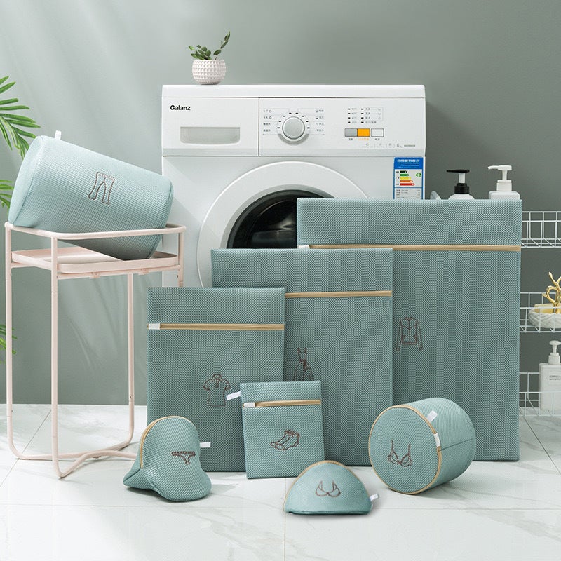 Laundry Mesh Bag Thickened Underwear Sandwich Washing Bag suit Machine Washing Special Clothes Laundry Bag Bracket Bag Wholesale Green 