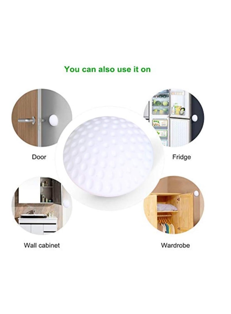 الباب سقف حامي الجدار المطاط المضادات,حامي الجدار السيليكون اللاصق الذاتي,مقبض الباب نصف الكروي حارس سقف المضادة لغرفة النوم والمطبخ والمكتب (6 أجهزة كمبيوتر شخصية لون عشوائي) - Image 3